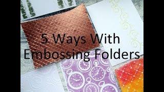 5 Embossing Folder Techniques