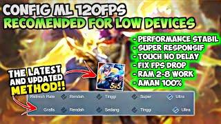 New!! Config ML Anti Lag Unlock 120Fps Super Responsif Touch No Delay + Performance Stabil |Mlbb