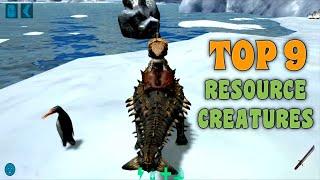 Ark Mobile | Top 9 Resource Gathering Creatures/Dinos | Ark Mobile Resource Dinos