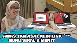 Guru Viral 9 Menit: Pakai Kacamata Hitam dan Jilbab Krem Hati-Hati Link Phishing! JANGAN ASAL KLIK