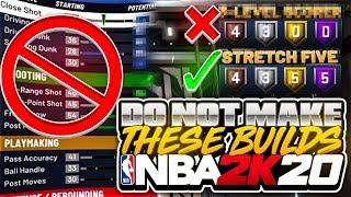 THESE BUILDS WILL RUIN YOUR LIFE! DO NOT MAKE THESE NBA 2K20 “BEST” PLAYER BUILDS & ARCHETYPES TIPS