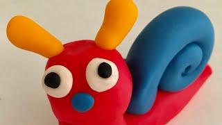 ️ Clay with me - how to make a snail | model craft tutorial. easy DIY