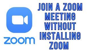How to Join a Zoom Meeting Without Installing Zoom