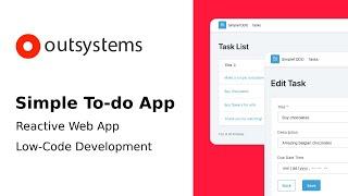 Develop a Simple To-do app using OutSystems