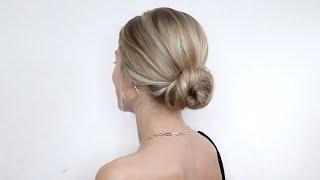 НЕВЕРОЯТНО БЫСТРЫЙ И КРАСИВЫЙ НИЗКИЙ ПУЧОК. СМОЖЕТ ПОВТОРИТЬ КАЖДАЯ!! | EASY LOW BUN HAIR TUTORIAL