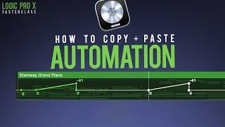 Logic Pro X - Copy & Paste Automation Data