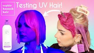 dyeing my hair with UV HAIR DYE - testing Sophie Hannah Hair