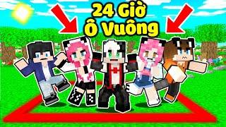 MỀU THỬ THÁCH 24 GIỜ SINH TỒN BÊN TRONG HÌNH VUÔNG TRONG MINECRAFT*REDHOOD LỪA DỐI MỀU VÌ KIM CƯƠNG