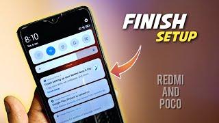 Finish Android Setup - Setting Up Your Redmi And Poco Devices | Finish Setup