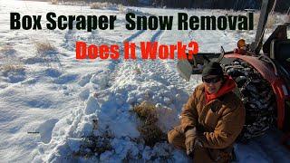 Using a Box Scraper for Snow Removal at Kettle Haven Ranch