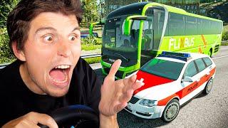 Stress in der SCHWEIZ!  (Flixbus) Fernbus Simulator