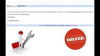 How to Fix Gmail Temporary Error Try Again Problem