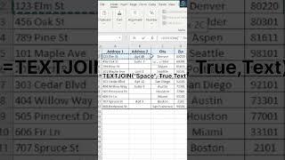 Excel Magic 🪄|Excel Skill With TEXTJOIN and Flash Fill #shortsvideo #trendingshorts #tipsandtricks