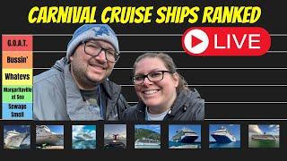 Ranking Carnival Cruise Ships | Tier List | LIVE