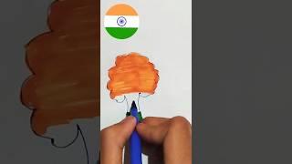 National flag drawing #art #shortvideo #tricolor #independenceday #viral 