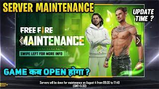 OB29 UPDATE FREE FIRE ll 4 AUGUST NEW UPDATE ll WHY GAME IS NOT OPENING? ll SERVER MAINTENANCE ll