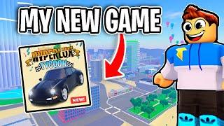 PLAYING MY NEW CAR GAME HYPERLUX TYCOON LIVE IN ROBLOX!