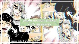 alight motion shake/turb giveaway (includes qr code & am link)