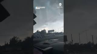 Tornado flings truck into Florida roadway