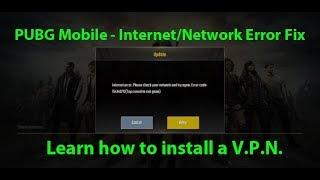 PUBG Mobile - How to Fix Internet Error - V.P.N. Tutorial