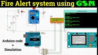 Fire security system using GSM & Flame sensor \ IOT based fire safety system \ E Infotainment