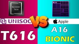 UNISOC T616 VS APPLE A16 BIONIC