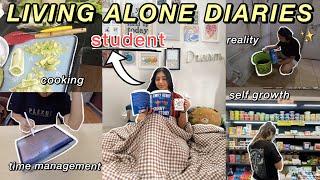 LIVING ALONE as a student things i’ve learned, personal growth & motivation