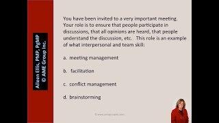 PMP Exam Prep - Interpersonal skills with Aileen Ellis, PMP, PgMP