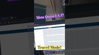 Meta Quest 3 AI in Travel Mode on a Flight. #metaquest3