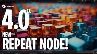 Blender 4.0 Alpha - New Repeat Zone + Sim. Node!