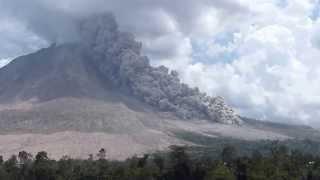 Pyroclastic flow on Sinabung volcano, Indonesia, 27 July 2015