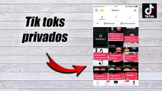 Como poner un video de tik tok en privado o publico