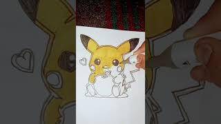 Pikachu easy drawing #happyart #drawingforbeginners #art