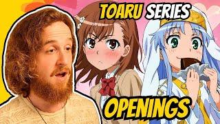 Singer Reacts | TOARU Series | All Openings (Member Request)