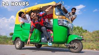 24 Hours in Auto Rickshaw Challenge | इसमें तो बहुत बुरे फंसे