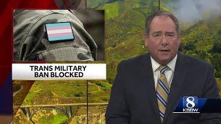 Federal judge blocks Trump administration from banning transgender people from military service