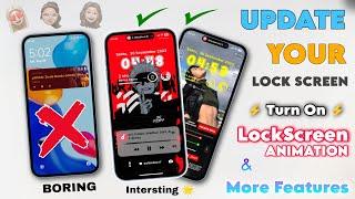 Update Your LOCKSCREEN & Customize Like iPhone 15 Pro + | Turn On Lockscreen Animation & More Things