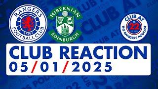 Hibernian 3-3 Rangers | Club Reaction