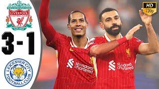 Liverpool vs Leicester City 3-1 Highlights & All Goals 2024  Mohamed Salah Goal