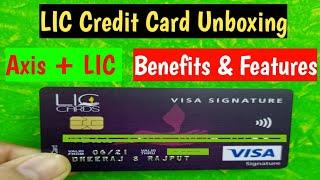 LIC credit card Unboxing | axis lic credit card Un boxing | visa signature lic axis credit card