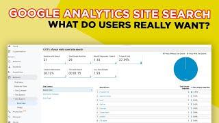 Google Analytics Site Search Tutorial For UA