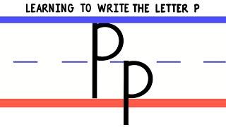 Write the Letter P - ABC Writing for Kids - Alphabet Handwriting by 123ABCtv