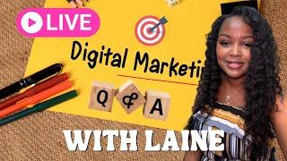 How to start selling digital products + Digital Marketing Q&A #howtomakemoneyonline