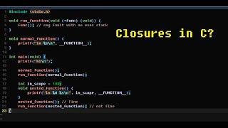 Closures in C? Nested Function pointers with GCC, execstack and GDB debugging