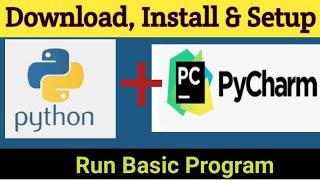 Download and Install Python and Pycharm IDE in windows | Python Tutorial