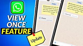 How To Enable WhatsApp View Once Feature On iPhone I WhatsApp View Once Feature iPhone