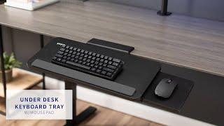 MOUNT-KB07B Under Desk Keyboard Tray with Mousepad by VIVO