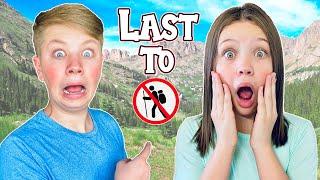 LAST To STOP Hiking WINS! With Kids Fun TV Jazzy Skye from Fun Squad!