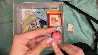 Lofi ASMR - going through Birchbox samples  (soft spoken, unintentional asmr)