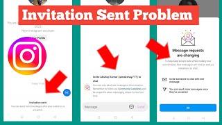 Instagram invitation sent problem solve | Invitation sent instagram | Message requests are changing